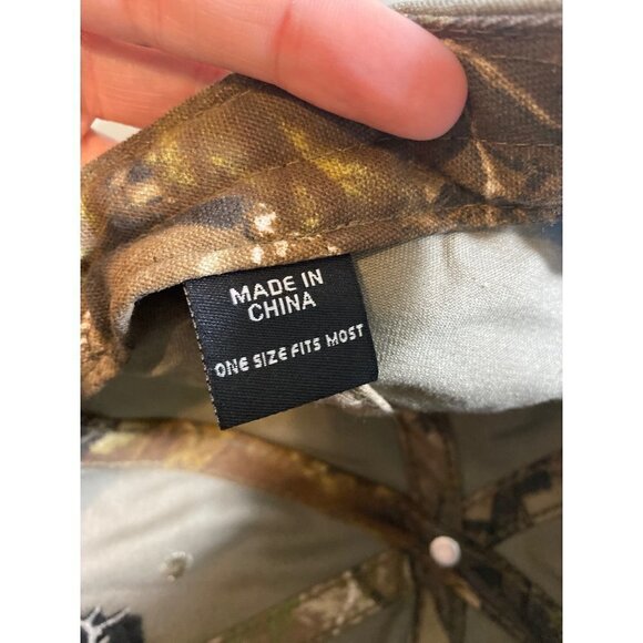 Rocky Mountain Elk Foundation Camo Baseball Hat Cap Adjustable Hunting Heritage - Picture 8 of 8
